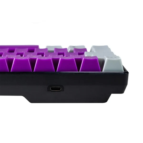Miniatura 3 de Teclado Naceb Technology NA-0963 Alámbrico, USB, Interruptor mecánico, LED RGB, Negro, Gris, Púrpura