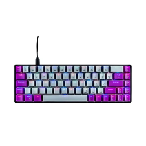 Miniatura 4 de Teclado Naceb Technology NA-0963 Alámbrico, USB, Interruptor mecánico, LED RGB, Negro, Gris, Púrpura