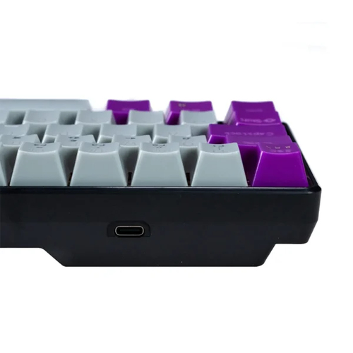 Miniatura 3 de Teclado Naceb Technology NA-0963 Alámbrico, USB, Interruptor mecánico, LED RGB, Negro, Gris, Púrpura