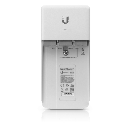 Miniatura 4 de Switch Ubiquiti NanoSwitch RJ-45 4, Gigabit Ethernet (10/100/1000), 4 POE, Blanco