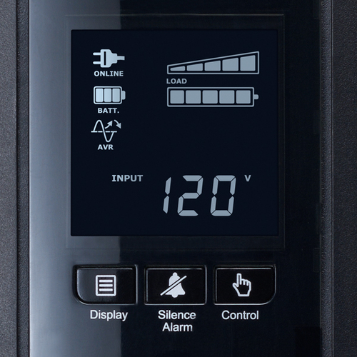 Miniatura 4 de No Break CyberPower CP1000PFCLCD 1 kVA / 600 W, 1030 J, Salida 120 V, 10 salidas AC, Negro
