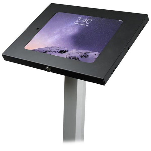 Miniatura 2 de Soporte StarTech.com Pedestal con seguro para iPad - Antirrobo Soporte multimedia, Hasta 9.7", Negro, Plata