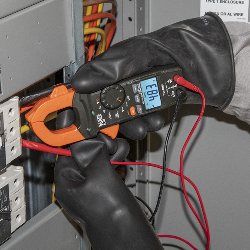 Miniatura 3 de Ampera?metro Digital de Gancho de Rango Automa?tico de 400 A CA con Medidor de Temperatura.