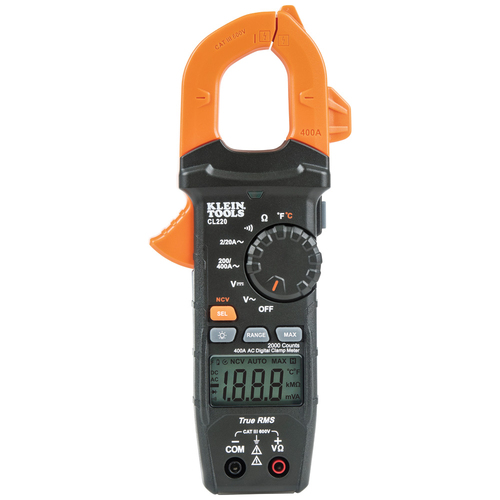 Miniatura 2 de Ampera?metro Digital de Gancho de Rango Automa?tico de 400 A CA con Medidor de Temperatura.