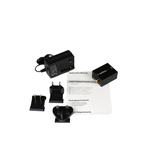 Miniatura 2 de Convertidor StarTech.com Audio digital, entrada óptica, Salida (L,R), Acero, Negro