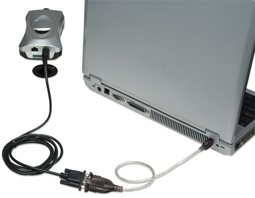 Miniatura 2 de Cable serial Manhattan 151856 0.45 m, USB A a Serial/COM/RS232/DB9, Macho- Macho