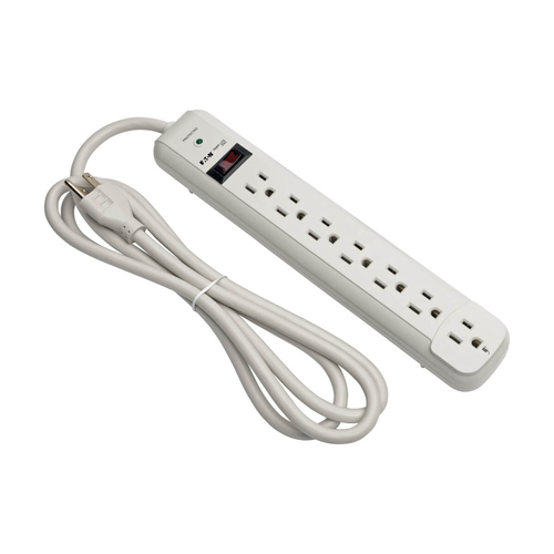 Miniatura 2 de Supresor de picos Tripp Lite 120 V, 1800 W, 1080 J, 50 - 60 Hz, 7 contactos, NEMA 5–15P, Gris