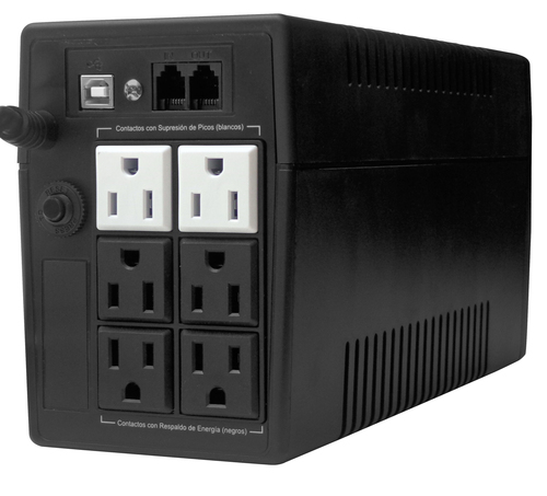 Miniatura 3 de No Break Koblenz 5516 USB/R 0.55 kVA / 330 W, 320 J, 6 salidas AC, Negro