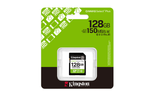 Miniatura 3 de Memoria Kingston Technology Canvas Select Plus Gen3 128 GB, Velocidad 150 MB/s, Clase 10
