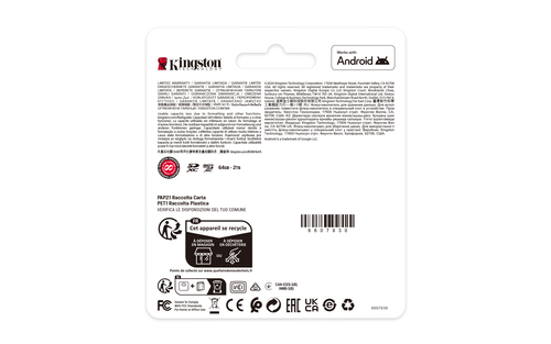 Miniatura 2 de Memoria Kingston Technology Canvas Select Plus Gen3 128 GB, Velocidad 150 MB/s, Clase 10