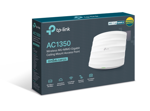 Miniatura 2 de Access Point TP-Link Omada EAP225 1350 Mbit/s, 2.4 GHz, 5 GHz, PoE, Blanco