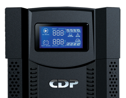 Miniatura 2 de No Break CDP UPRS2008 2 kVA / 1400 W, Entrada 145 V, 8 salidas AC, Negro