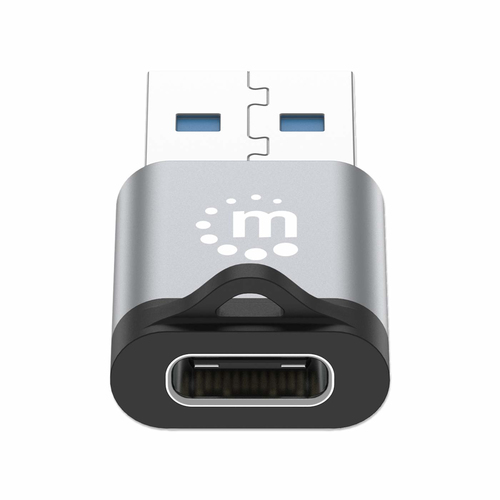 Miniatura 4 de Adaptador Manhattan 356305 USB-A a USB-C, Negro, Gris