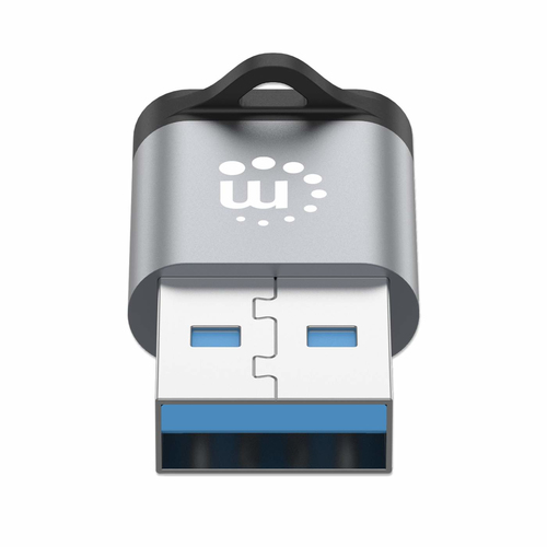 Miniatura 3 de Adaptador Manhattan 356305 USB-A a USB-C, Negro, Gris
