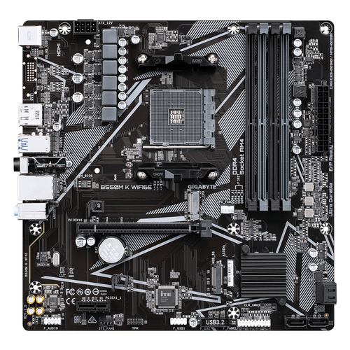 Miniatura 4 de Tarjeta madre GIGABYTE B550M K WIFI6E Socket AM4, 4 DDR4-SDRAM, Micro ATX, Wifi Si, Bluetooth Si