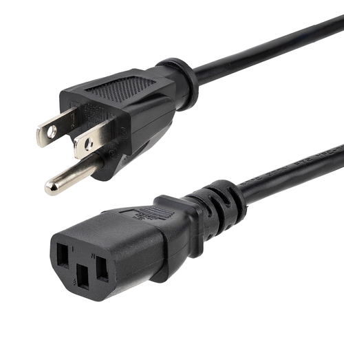 Cables de poder StarTech.com Macho, Hembra 125 V, 6.1 m, Negro