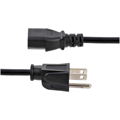 Miniatura 4 de Cables de poder StarTech.com Macho, Hembra 125 V, 6.1 m, Negro