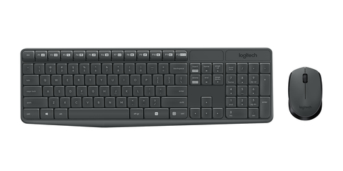 Miniatura 3 de Teclado Inalámbrico Logitech MK235 Español, Tamaño completo (100%), 10 m, Teclado numérico, Gris