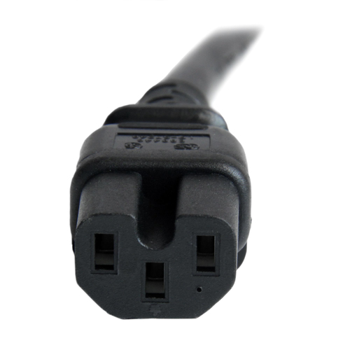 Miniatura 2 de Cables de poder StarTech.com Macho, Hembra 250 V, 0.9 m, Negro