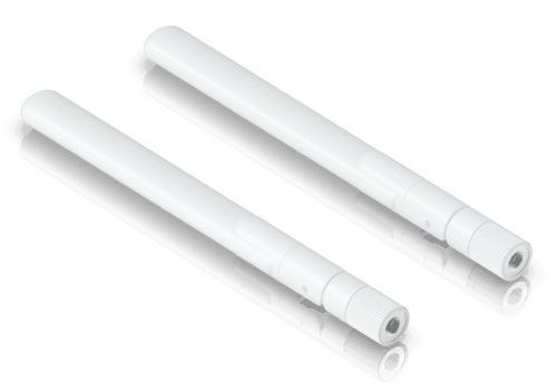 Miniatura 2 de Par de Antenas Omnidireccionales / Doble Banda / 2.4 GHz 3 dBi / 5 GHz 4 dBi / IPX6 / 6.1 x 0.6 x 0.6 pulgadas