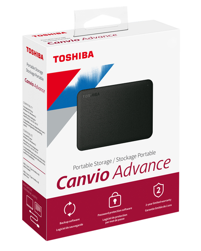 Miniatura 2 de Disco duro externo Toshiba Canvio Advance 2 TB, Micro-USB B 2.0/3.2 Gen 1 (3.1 Gen 1), Rojo