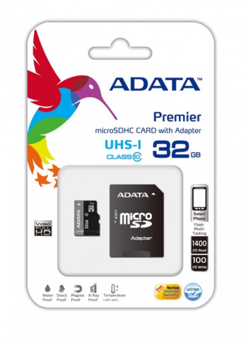 Memoria ADATA Premier microSDHC UHS-I U1 Class10 32GB 32 GB, MicroSDHC, Clase 10