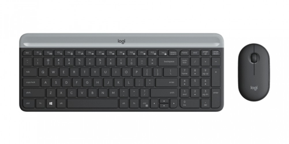 Teclado Inalámbrico Logitech 920-009266 Español, Tamaño completo (100%), 10 m, Teclado numérico, Grafito