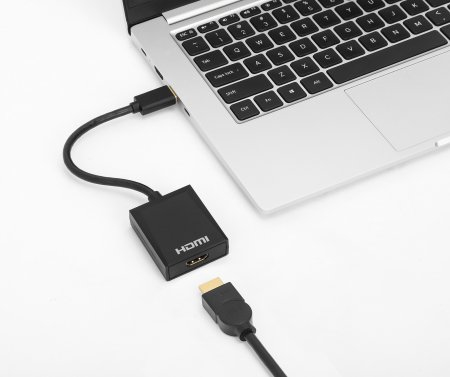 Miniatura 2 de Adaptador Video Manhattan Convertidor de USB-A a HDMI 1080p, CE FCC RoHS REACH UKCA, Negro, Plástico, Windows 10, Windows 11, Windows 7, Windows 8.1, MacOS, 45 mm