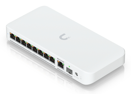 Miniatura 2 de Switch Ubiquiti UniFi Flex 2.5G PoE Gestionado, L2, RJ-45 8, 2.5G Ethernet (100/1000/2500), (PoE +) 8, Montaje en escritorio/pared, Blanco