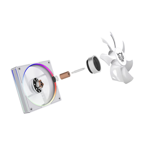 Miniatura 3 de Disipador Balam Rush Heliux Pro HEX70 12 cm, 2200 RPM, Blanco