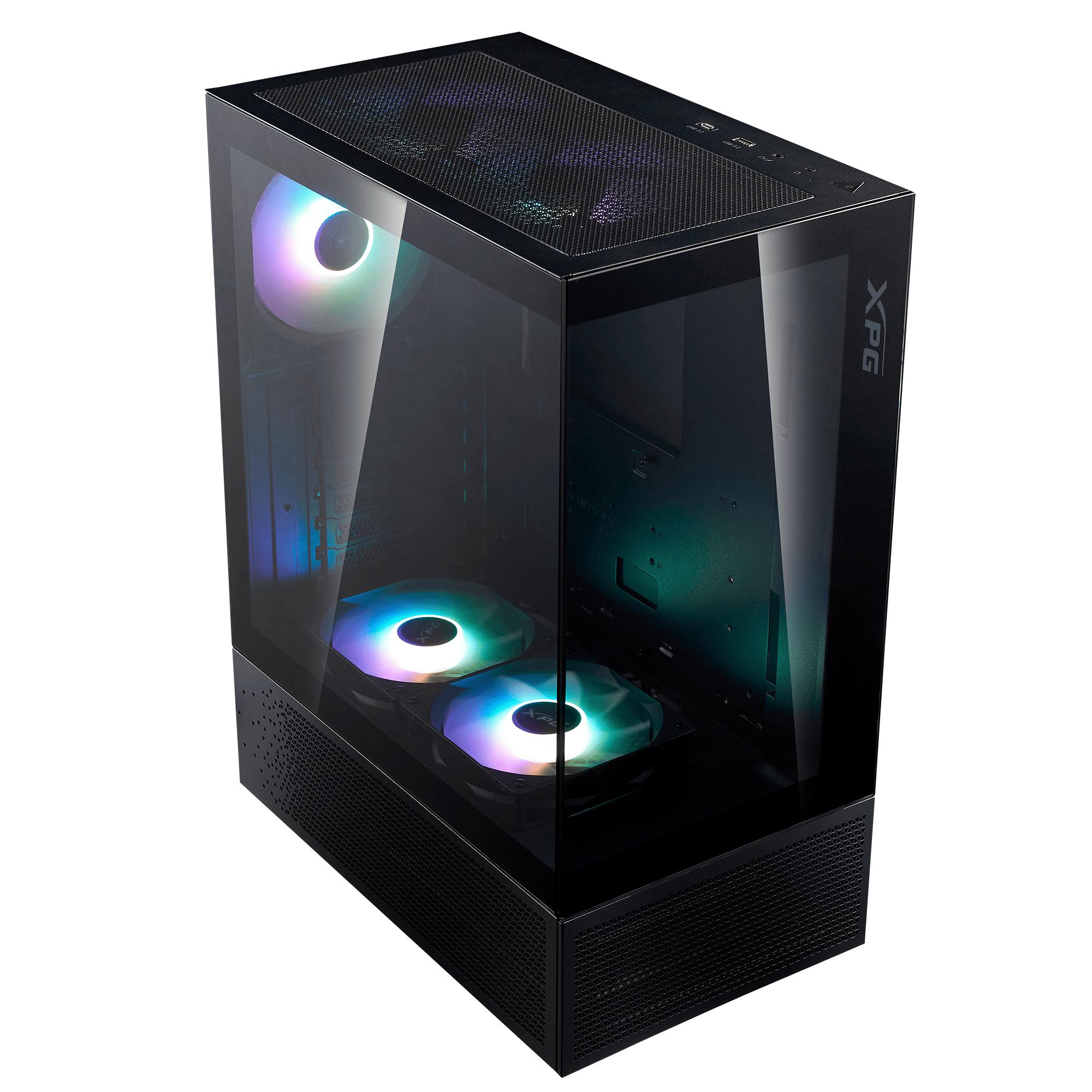 Miniatura 5 de Gabinete GAMER XPG INVADER X MINI. Media torre. Paneles de VIDRIO TEMPLADO de 4mm. Ventiladores incluidos; 5 x 120mm ARGB. NEGRO. INVADERXMINIMT-BKCWW