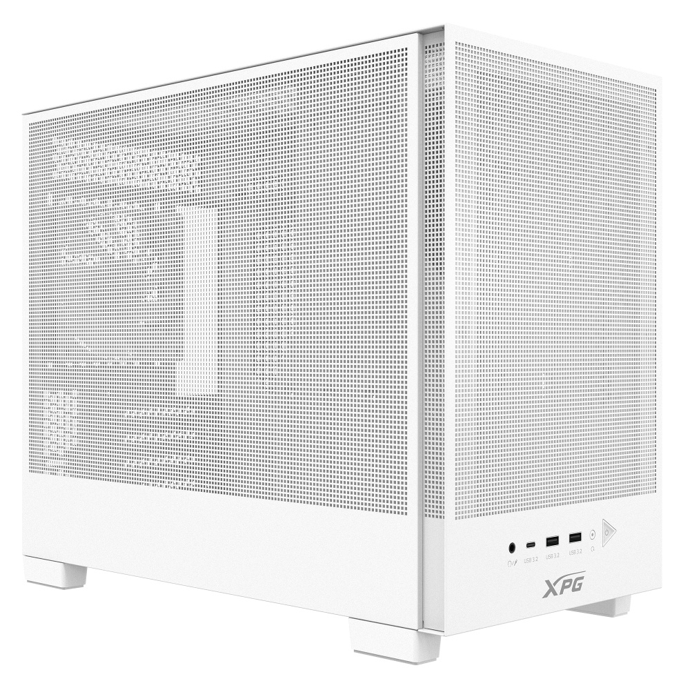 Gabinete GAMER XPG VALOR MESH NANO. Media torre. Paneles de malla con filtros de polvo. Ventilador ARGB 120mm INCLUIDO. BLANCO. VALORMESHNANOMAA-WHCWW