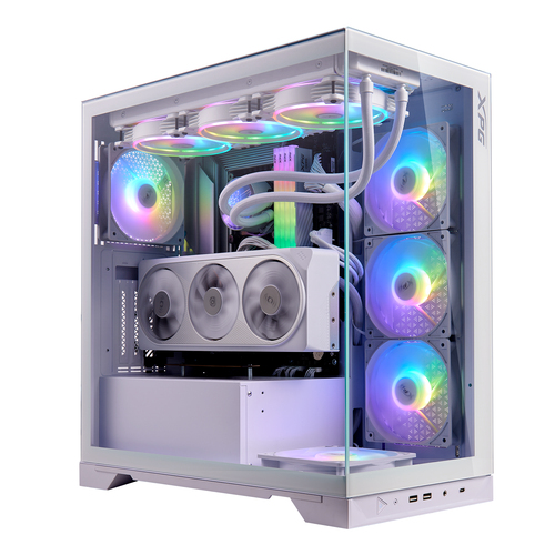 Gabinete XPG INVADER X Midi Tower, PSU No, Blanco