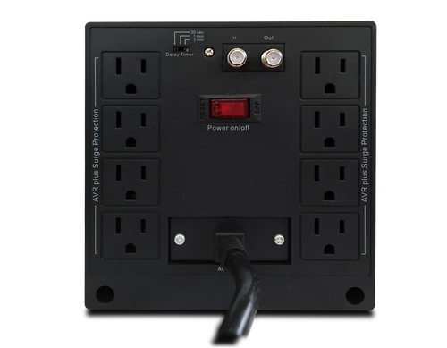Miniatura 3 de Regulador CDP R-AVR3008 3000VA, 1500W, 8 contactos, Negro/Gris Sin caja