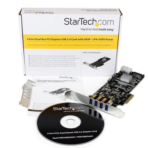 Miniatura 2 de Tarjeta StarTech.com PEXUSB3S42 PCIe, USB 3.2 Gen 1 (3.1 Gen 1), Negro, Acero inoxidable
