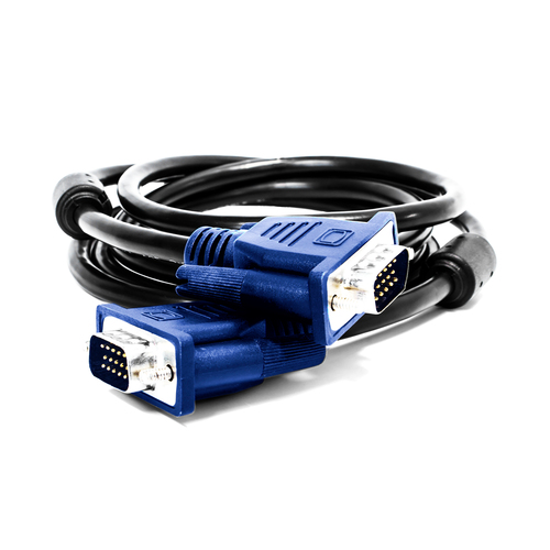 Cable VGA Vorago CAB-106 2 m, Macho, Macho, Negro, Azul