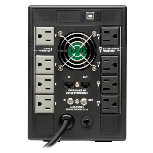 Miniatura 5 de No Break Tripp Lite 1.3 kVA / 720 W, 650 J, Entrada 120 V, 8 salidas AC, Negro