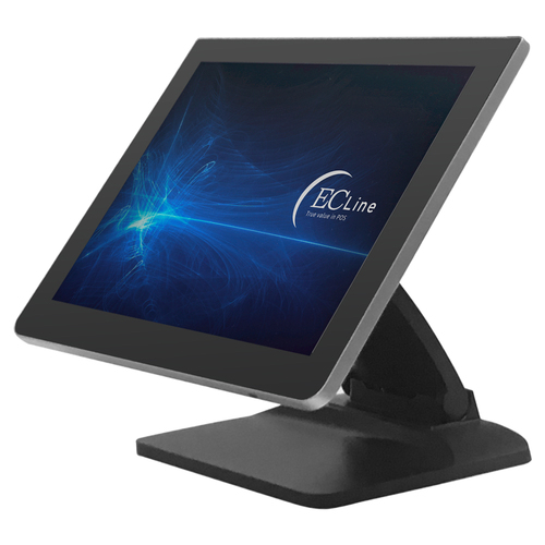 Sistemas POS ECLine EC-FS-1538 Tipo Todo-en-Uno, Intel Celeron J J4125 4 Núcleos, 2 GHz, 8 GB RAM, SSD 128 GB, Ethernet Si, 4 USB 2.0, Color Negro, Pantalla 15", Touch Si