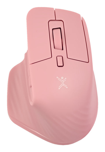 Mouse Perfect Choice PC-045281 Optico, 4 Botones, 1600 DPI, RF inalambrico + bluetooth, 10 m, Rosa