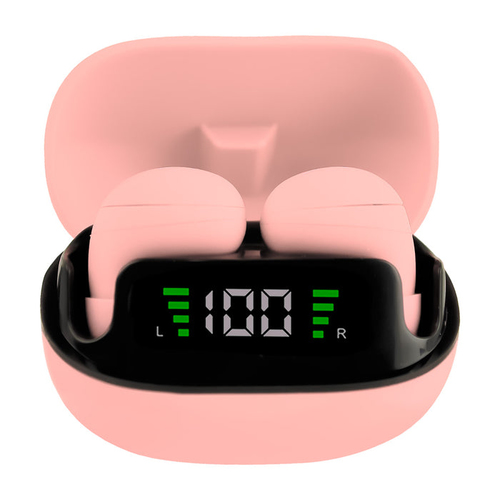 Audifonos Perfect Choice TinyBeatz PC-117063 Intra auditivo, True Wireless Stereo (TWS), USB, Bluetooth, Rosa