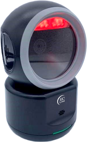 Lector de codigo de barras EC Line EC-2D-2600 Tipo de escaneo 1D/2D, Sensor CMOS, Color Negro