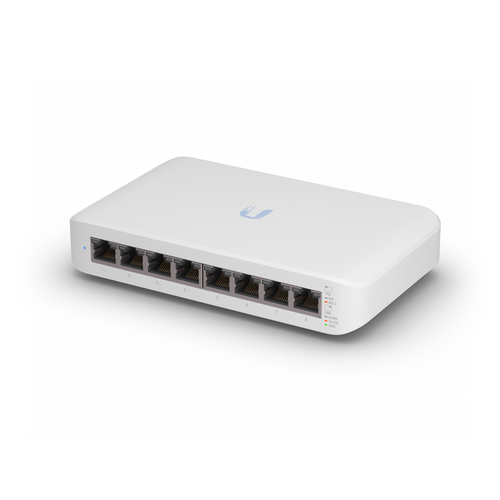 Switch Ubiquiti UniFi Switch Lite 8 PoE Gestionado, L2, RJ-45 8, Gigabit Ethernet (10/100/1000), (PoE +) 4, Blanco