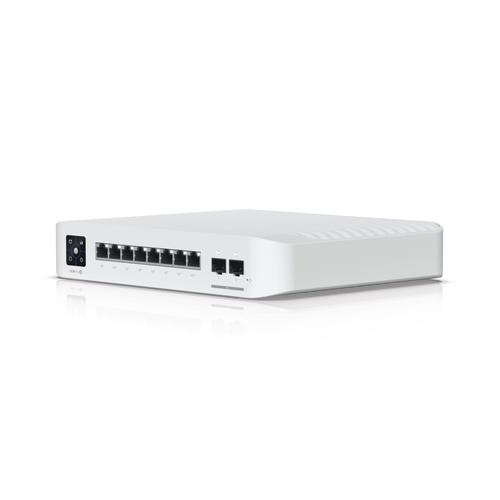 Miniatura 3 de Switch Ubiquiti UniFi USW-PRO-8-POE Gestionado, L2/L3, RJ-45 8, Gigabit Ethernet (10/100/1000), (PoE +) 6, 1U, Blanco