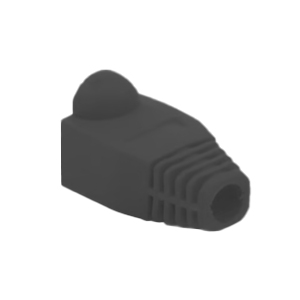 Bota Pla?stica para proteccia?n de Plug RJ45, Color Negro
