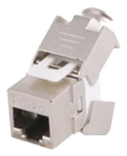 Ma?dulo Jack Keystone Cat6A Blindado (STP) sin herramienta (toolless) para faceplate