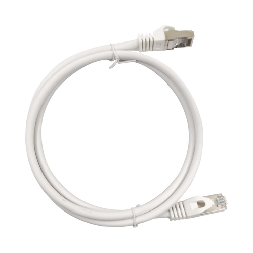 Patch Cord Cat6A 10G blindado 0.5M ( 1.64 ft ) Blanco