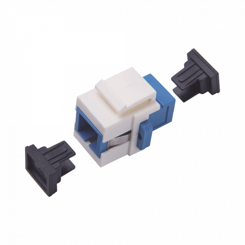 Acoplador Keystone de fibra a?ptica Monomodo SC/PC Simplex a SC/PC Simplex