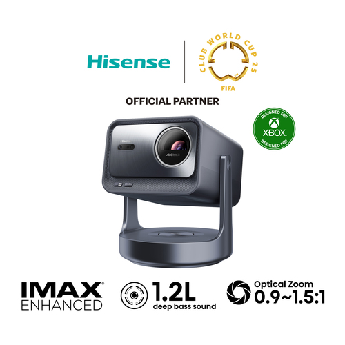 Proyector Hisense C2-ULTRA DLP, UHD 4K (3840x2160), bocinas, Negro