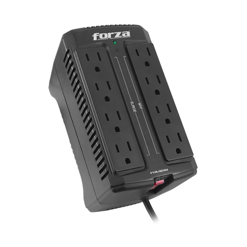 Miniatura 2 de Regulador Forza Power Technologies FVR-901M 0.9 kVA / 450 W, Entrada 120 V, 8 salidas AC, Negro