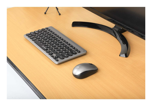 Miniatura 5 de Teclado Inalámbrico Manhattan 10 m, Teclado numérico, Negro, Plata